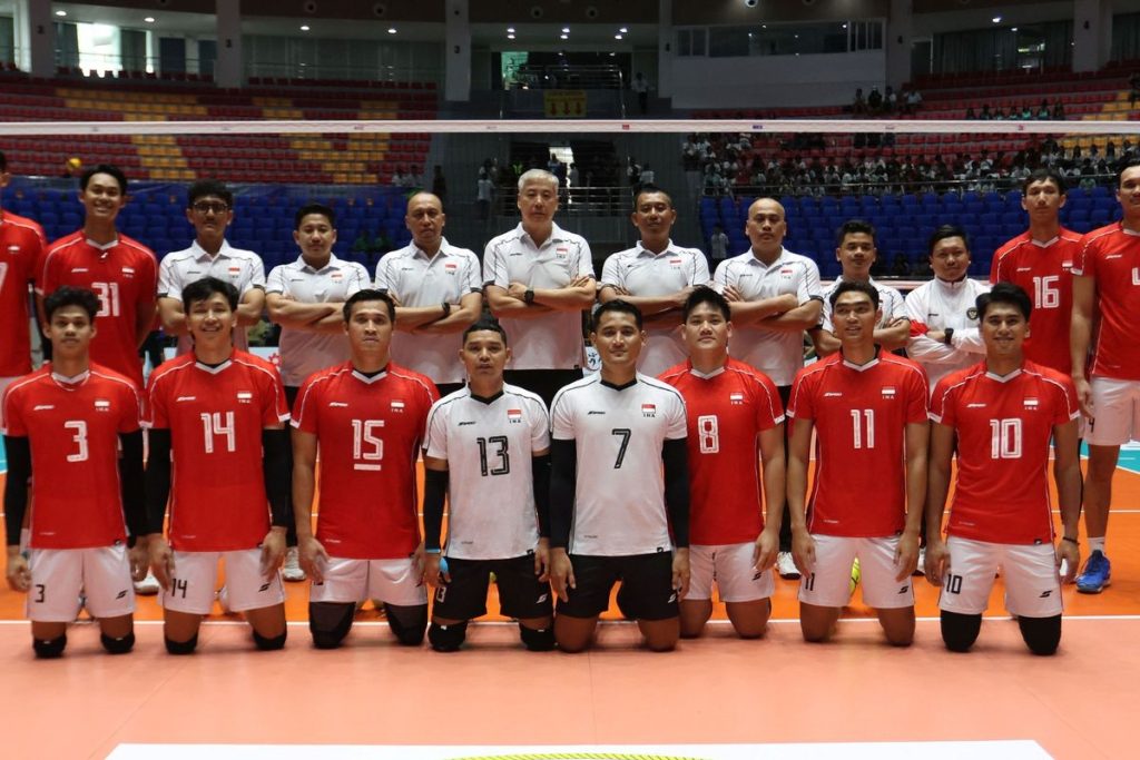 Tim Voli Putra Indonesia dalam ajang pertandingan SEA V League 2025