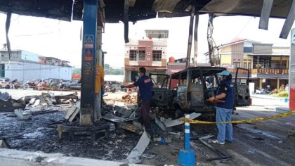 Polisi selidiki penyebab kebakaran SPBU Tana Toraja
