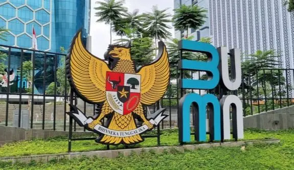 Logo Kementerian BUMN yang kini resmi diganti BP BUMN